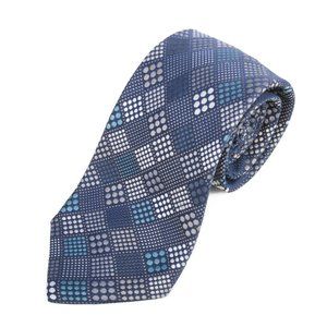 Robert Talbott Carmel Hand Sewn Blue Geometric Patterned Tie